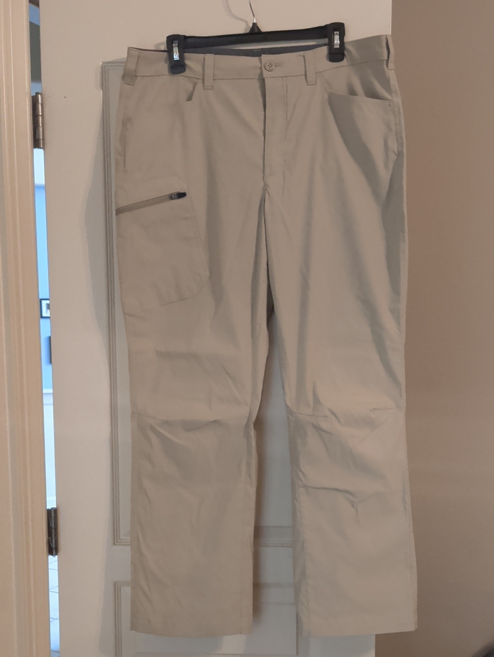 Eddie Bauer Khaki Cargo Pants with Zip Pocket